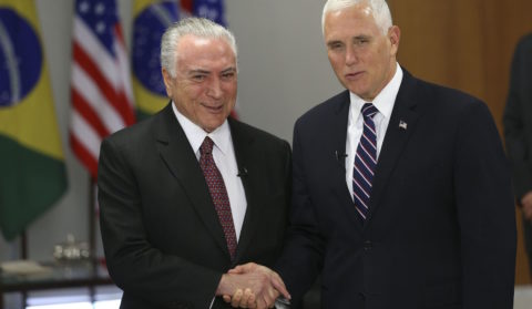 Visita de Mike Pence ao Brasil discute agendas bilateral e regional