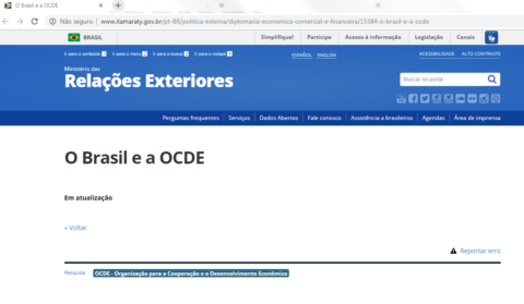 OCDE: a importância da organização e a frustração brasileira